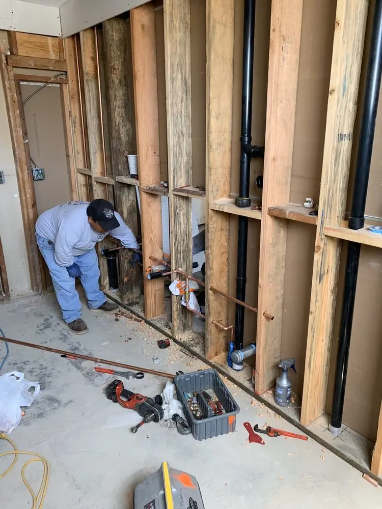 Commercial rough-in plumbing for Water Heater Replacement in Paynesville